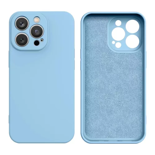 Silicone case hátlap, tok iPhone 14 Plus, kék