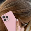 Silicone case hátlap, tok iPhone 14 Plus, kék