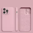 Silicone case hátlap, tok iPhone 14 Plus, rózsaszín