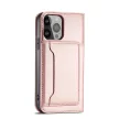 Magnet Case iPhone 14 oldalra nyíló tok, rózsaszín