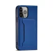 Magnet Case iPhone 14 Plus oldalra nyíló tok, kék