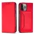 Magnet Case iPhone 14 Plus oldalra nyíló tok, piros