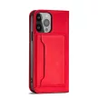 Magnet Case iPhone 14 Pro oldalra nyíló tok, piros