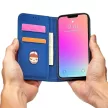 Magnet Case iPhone 14 Pro Max oldalra nyíló tok, kék