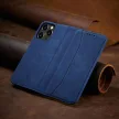 Magnet Fancy Case iPhone 14 oldalra nyíló tok, kék