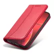 Magnet Fancy Case iPhone 14 Plus oldalra nyíló tok, piros