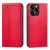 Magnet Fancy Case iPhone 14 Pro Max oldalra nyíló tok, piros