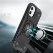 Wozinsky Ring Armor iPhone 14 Plus, ütésálló hátlap, tok, fekete