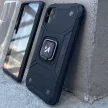 Wozinsky Ring Armor iPhone 14 Plus, ütésálló hátlap, tok, fekete