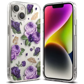   Ringke Fusion Design Armor Case zselés kerettel iPhone 14 Plus, átlátszó, színes