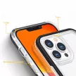 Clear 3in1 Case iPhone 14 Plus ütésálló hátlap, tok, átlátszó-kék