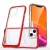 Clear 3in1 Case iPhone 14 Plus ütésálló hátlap, tok, átlátszó-piros