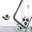 Clear 3in1 Case iPhone 14 Plus ütésálló hátlap, tok, átlátszó-piros