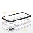 Clear 3in1 Case iPhone 14 Pro ütésálló hátlap, tok, átlátszó-piros