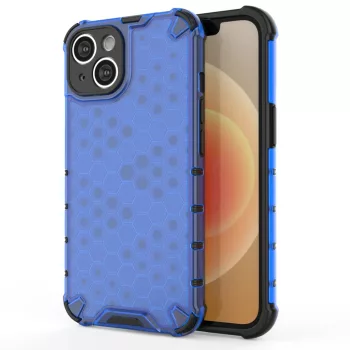   Honeycomb Case iPhone 14 Plus ütésálló hátlap, tok, kék