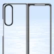 Plating Case Samsung Galaxy Z Fold 4 tok, fém kerettel, kék