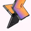 Plating Case Samsung Galaxy Z Fold 4 tok, fém kerettel, kék