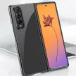 Plating Case Samsung Galaxy Z Fold 4 tok, fém kerettel, kék