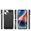 Carbon Case Flexible iPhone 14 case hátlap, tok, fekete