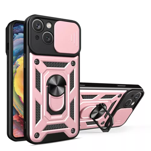 Hybrid Armor Tough Rugged iPhone 14 Plus ütésálló hátlap, tok, rózsaszín