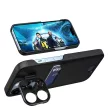 Leather Stand Case tok iPhone 14 Pro Max cover card wallet with stand, fekete