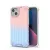 Ombre Protect tok iPhone 13, rózsaszín, kék