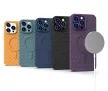 MagSafe Woven Case iPhone 15 MagSafe TPU hátlap, tok, sötétkék