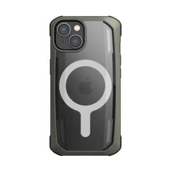   Raptic X-Doria biztonságos tok iPhone 14 Plus MagSafe ütésálló tok, zöld