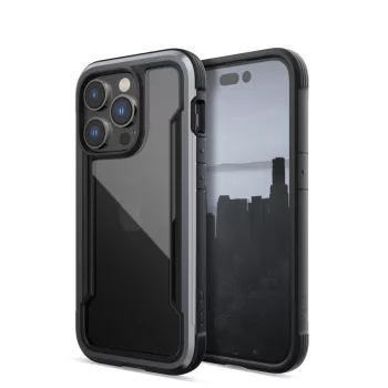   Raptic X-Doria Shield tok iPhone 14 Pro ütésálló tok, fekete