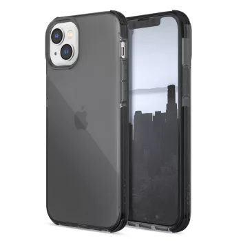   Raptic X-Doria hátlap, tok, átlátszó iPhone 14 Plus ütésálló tok, szürke