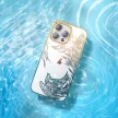 Kingxbar Phoenix Luxus iPhone 14 Plus tok kristályokkal, arany, kék