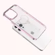 Kingxbar Silicone case Swarovski crystals hátlap, tok iPhone 14 Plus, rózsaszín