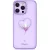 Kingxbar Silicone case Swarovski crystals hátlap, tok iPhone 14 Plus, lila
