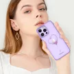 Kingxbar Silicone case Swarovski crystals hátlap, tok iPhone 14 Plus, lila
