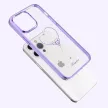 Kingxbar Silicone case Swarovski crystals hátlap, tok iPhone 14 Plus, lila