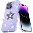 Kingxbar Heart Star Series tok iPhone 14 Plus, lila