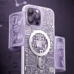 Kingxbar PQY Geek Series mágneses tok iPhone 14 MagSafe, arany