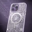 Kingxbar PQY Geek sorozatú mágneses tok iPhone 14 Plus MagSafe, arany