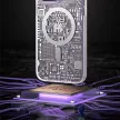 Kingxbar PQY Geek Series mágneses tok iPhone 14 Pro Max MagSafe, ezüst