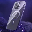 Kingxbar PQY Ice Crystal sorozatú mágneses tok iPhone 14 Plus MagSafe, ezüst