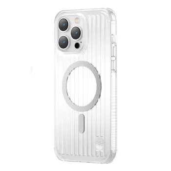   Kingxbar PQY Go Out sorozat mágneses tok iPhone 14 MagSafe, ezüst