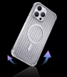 Kingxbar PQY Go Out sorozat mágneses tok iPhone 14 MagSafe, ezüst
