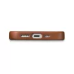 iCarer olajviasz prémium bőr tok iPhone 14 Plus mágneses bőr tok MagSafe, barna