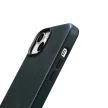iCarer olajviasz prémium bőr tok iPhone 14 Plus mágneses bőr tok MagSafe, sötétkék