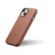 iCarer tok bőr tok, iPhone 14, (WMI14220705-BN) (MagSafe), barna