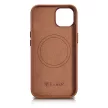 iCarer tok bőr iPhone 14 Plus (MagSafe), barna