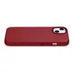 iCarer tok bőr tok természetes bőrből iPhone 14 Plus, (MagSafe), piros