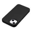 iCarer Litchi prémium bőr tok iPhone 14 Plus mágneses bőr tok MagSafe, fekete