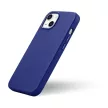 iCarer Litchi prémium bőr tok iPhone 14 Plus mágneses bőr tok MagSafe, sötétkék