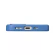 iCarer Litchi prémium bőr tok iPhone 14 Plus mágneses bőr tok MagSafe, kék